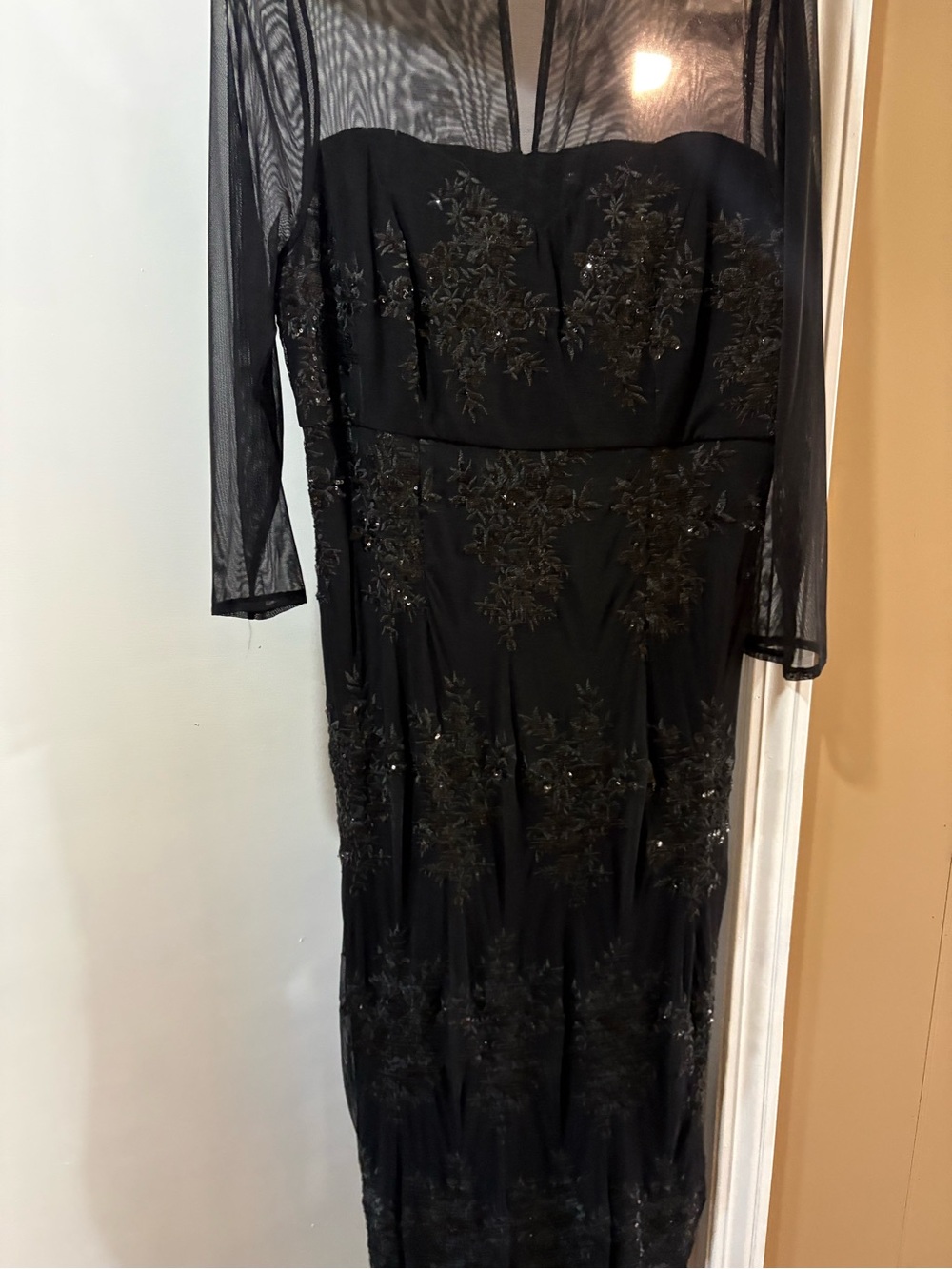torrid Black Sequin Floral Mesh Bodice - Picture 5 of 9